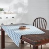 Annie Buffalo Check Blue Table Topper 40x40 VHC Brands - 4 of 4