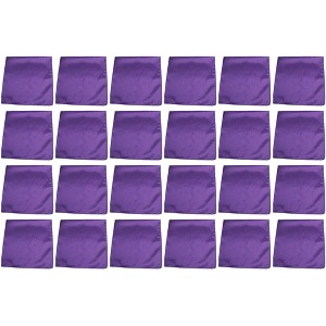 24 Pack Solid Polyester Bandanas Bulk Set for Crafts Costumes or Teams - 1 of 4