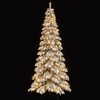 Costway 9 FT Artificial Christmas Tree with Quick Power Connectors,1223 Flocked Branch Tips - 2 of 2
