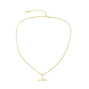 Slate by Rebl Toggle Bar Pendant Necklace 18K Gold Plated - 1 of 1