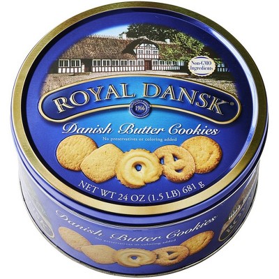 Photo 1 of **NON REFUNDABLE - BEST BY 1/24/24**
Royal Dansk Butter Cookie Tin - 24oz