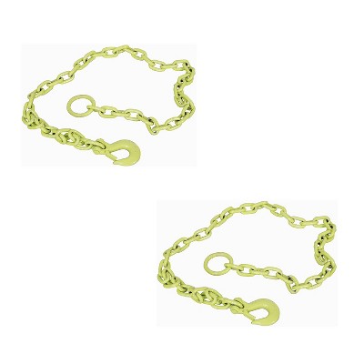 Brush Grubber BG-12 Tugger 6 Foot Steel Link Extreme Chain w/ Anti Backlash Design, For Attaching Brush Grubber Tools to ATV/Lawn Tractor (2 Pack)