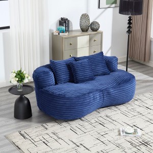 Runesay Navy Bean Bag sofa Lazy Sofa for Adults and Kids - 1 of 4
