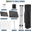 GustoWave Portable Outdoor 10x10 Pop Up Canopy Tent with 4 Waterproof Sidewalls for Camping - 3 of 4