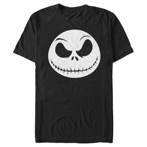 Men's The Nightmare Before Christmas Jack Skellington Face T-Shirt - 1 of 4