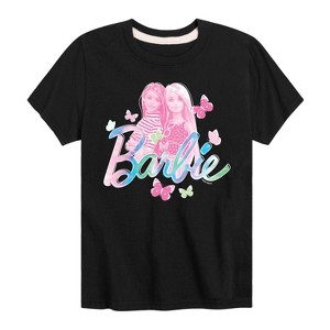 Boys' - Barbie - Tie Dye Barbie and Butterflies Short Sleeve Graphic T-Shirt - 1 of 3