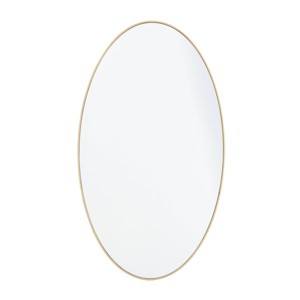 Wood Oval Wall Mirror – Olivia & May - 1 of 4