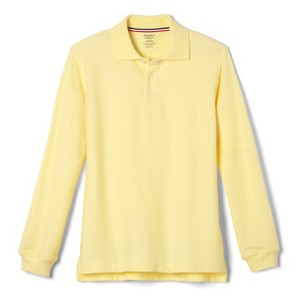 French Toast School Uniform Co-Ed Long Sleeve Pique Polo - 1 of 3