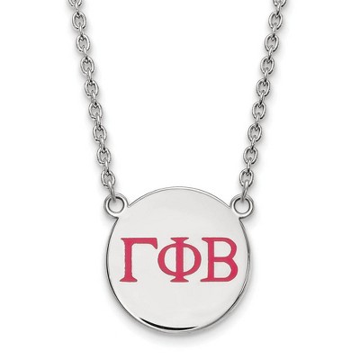 Black Bow Jewelry Sterling Silver Gamma Phi Beta Greek Life Necklace 18 Inch