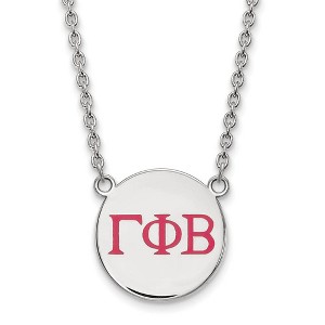 Black Bow Jewelry Sterling Silver Gamma Phi Beta Greek Life Necklace 18 Inch - 1 of 4