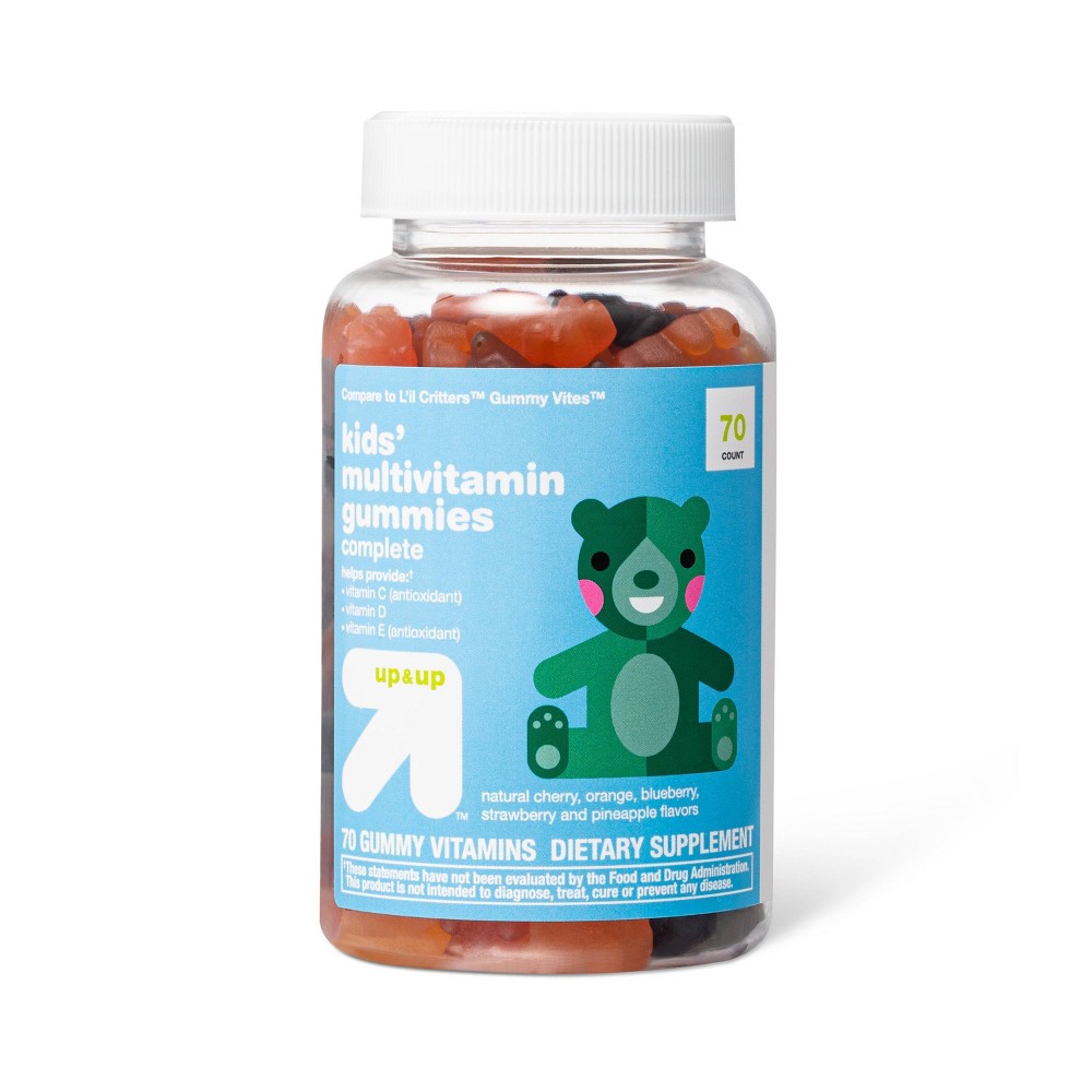 Photos - Vitamins & Minerals Kids' Multivitamin Gummies - Fruit - 70ct - up & up™