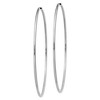 Black Bow Jewelry 1.5mm, 14k White Gold Endless Hoop Earrings, 64mm (2 1/2 Inch) - 2 of 4