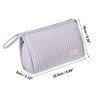 Unique Bargains PU Leather Makeup Bag Large Makeup Bag Make Up Brush Organizer Bag Toiletry Bag for Women 1 Pcs - 4 of 4