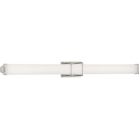 Progress Lighting Phase 2.2 1-Light LED Brushed Nickel Linear Bath Fixture with Acrylic Shade - image 1 of 4