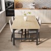 Industrial Dining Table for 6-8 People, 70.87" Long Wooden Kitchen Table with Sturdy Metal Frame for Dining room, Kitchen - 3 of 4
