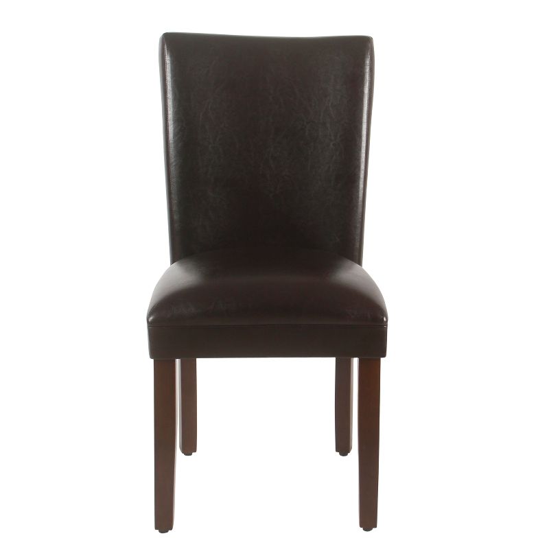 Set of 2 Parsons Dining Chair Faux Leather - Homepop, 1 of 11