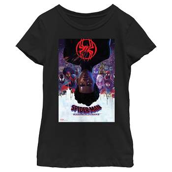 Girl's Spider-Man: Across the Spider-Verse Miles Morales Movie Poster T-Shirt
