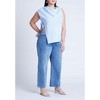 ELOQUII Women's Plus Size Asym Tie Top - 4 of 4