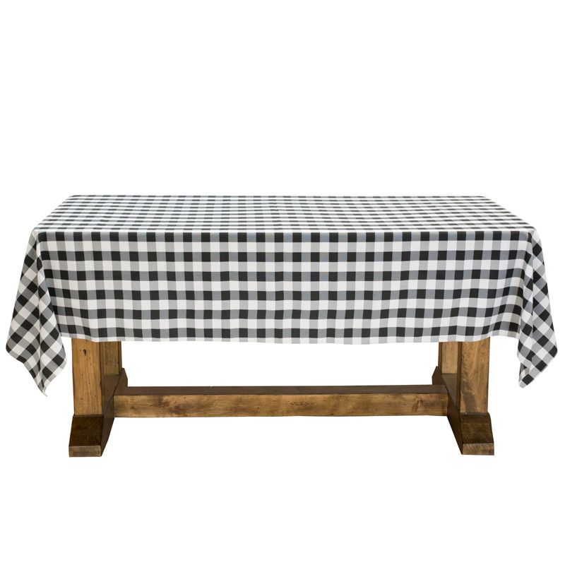 Lann's Linens Rectangular Polyester Fabric Checkered Tablecloth - Gingham Pattern for Banquet, Restaurant, 1 of 5