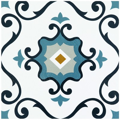 GoodGram Peel N' Stick DIY Retro 12x12 Self Adhesive Vinyl Floor Tile - 20 Tiles (20 Total SF in a Box) - Slate - 20 Tiles/20 sq. ft.