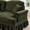 GDFStudio Arthur Modern Chenille Upholstered Sectional Sofas with Removable Ruffles Pleats Skirts and Spindle Legs - 4 of 4