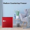 R.W.FLAME 1.2 Cu.Ft Compact Upright Freezer, Single-Door Mini Freezer with Removable Shelves, Freestanding Freezer for Home, Dorm, Apartment - 4 of 4