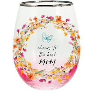 Pavilion Gift Company - Mom - 20 oz Stemless Wine Glass - Drinkware - 1 of 4