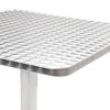 vidaXL Patio Table Silver 23.6"x23.6"x27.6" Aluminum - 4 of 4