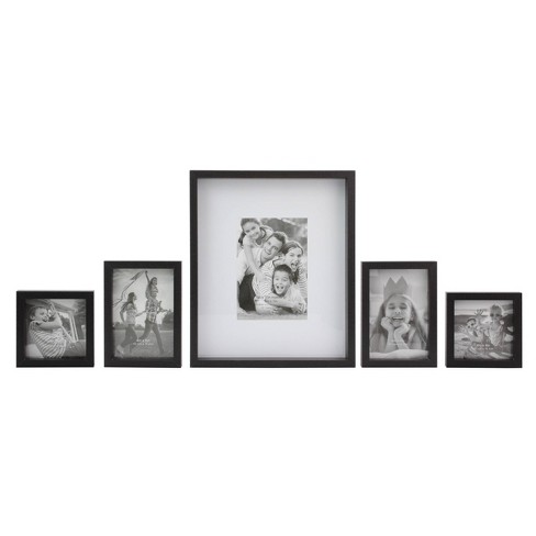 Set of 7 Gallery Frame Set Black - Room Essentials™