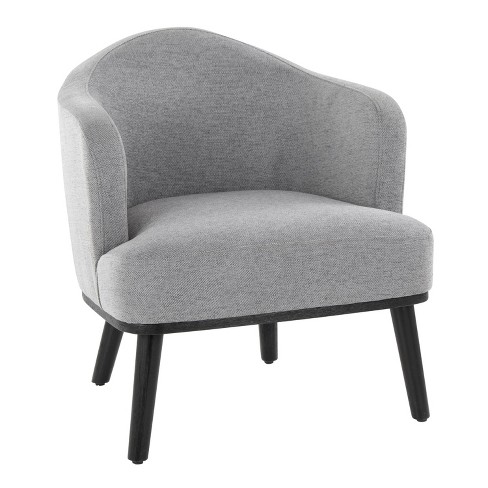 Ahoy Accent Chair Black/gray - Lumisource: Upholstered Polyester, Wood ...