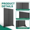 TUYOHW Metal Privacy Screen Outdoor, Decorative Privacy Panels, Freestanding Privacy Screen for Patio, Garden, Pool (White Square) - 4 of 4
