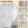 COZONY Rain Shower System with Handheld, 10/12" Stainless Steel 2-Function Wall Mounted Shower Faucet Set with Diverter for Bathroom - 4 of 4