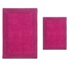Luxury Reversible Bathroom Rugs Set, Washable Rug, Extra Soft and Absorbent bath Rug, Kitchen Mat, Non-Slip Bath Mat Set, 2 Pcs Set(S+L), Hot Pink - 2 of 4