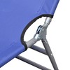 vidaXL Folding Sun Lounger Powder-coated Steel Blue - 4 of 4