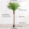 CORE ELECTRO 108in Outdoor Artificial Palm Tree in Pot – UV-Resistant Tall Faux Tropical Plant for Patio, Garden, Poolside, Porch or Backyard Decor - 3 of 4