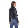 Women's PU Faux Leather Jacket - White Mark - 4 of 4