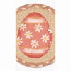 Earth Rugs Decorative Pink Egg 7" Round Coaster – Rustic Holiday Accent - 3 of 3