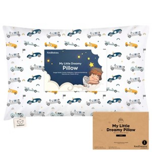 KeaBabies Jumbo Toddler Pillow with Pillowcase, 14X20 Soft Organic Toddler Pillows for Sleeping, Kids Travel Pillow - 1 of 4