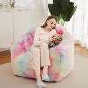 Bean Bag Chair,Bean Bag Sofa with Sponge Filler, Large Beanbag Sofa Chair with Backrest and Armrest, Soft Fluffy Reading Chair, Lazy Sofa - 2 of 4