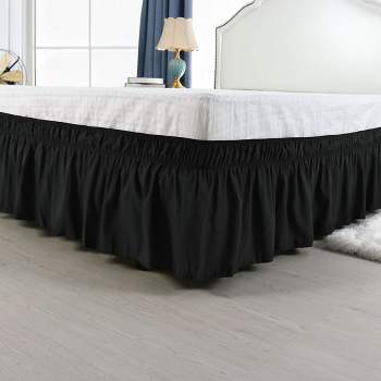 Wrap Around Polyester Dust Ruffle Bed Skirts - PiccoCasa