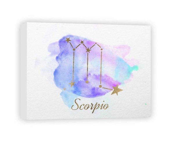 Scorpio Decorative Canvas Wall Art 11"x14" - PTM Images
