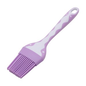Unique Bargains Pastry Brush Symmetrical Wave Brush with Round Handle Dishwasher Safe Silicone PP 8.46"x1.97" 1Pcs - 1 of 4