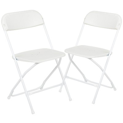 Flash Furniture Hercules™ Series Plastic Folding Chair - 2 Pack 650LB Weight Capacity