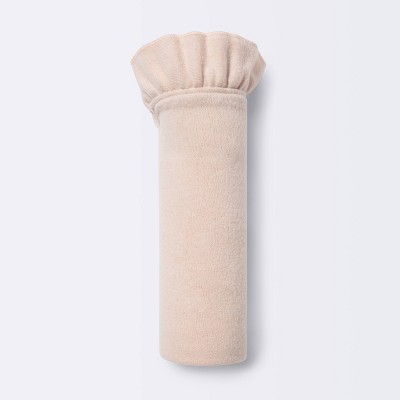 Image of Coral with Ruffle Trim Baby Sweater Blanket - Cloud Island™ Pink