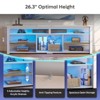 Bestier 70" Gaming Entertainment Center for TV up to 75" , LED TV Stand for PS5 Tall TV Console with Shelves - 4 of 4