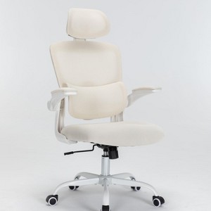 Best Ergonomic Mesh Office Chair With Lumbar Support,Flip-Up Arms,Swivel Desk Chair High Office Chair With Wheels-The Pop Home - 1 of 4