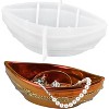 JDICTION Pirate Ship Silicone Mold For Resin Epoxy Casting, DIY Boat Shape Candle Vessel Jewelry Tray Plaster Craft Home Decor - 2 of 4