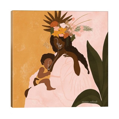 26" x 26" x 0.75" Mother Bloom by Manue Adoude Unframed Wall Canvas - iCanvas