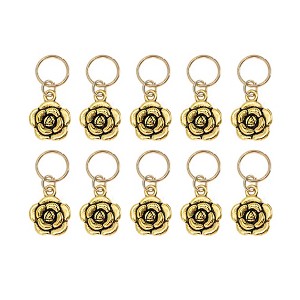 Unique Bargains Wings Hair Ring Pendants 10 Pcs - 1 of 4