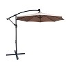 PAGED 10FT Offset Patio Umbrella Modern Market Umbrella with 8 Steel Ribs, Crank and Cross Base for Garden and Poolside - 4 of 4